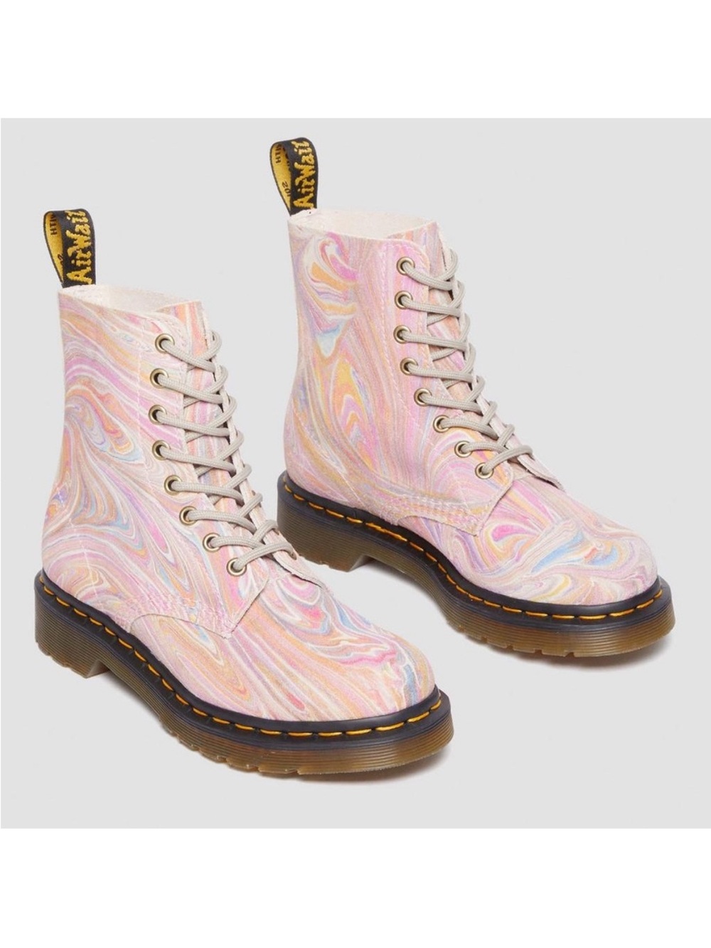Dr Martens Rainbow Boot 1460 marbled leather unicorn festival colorful statement